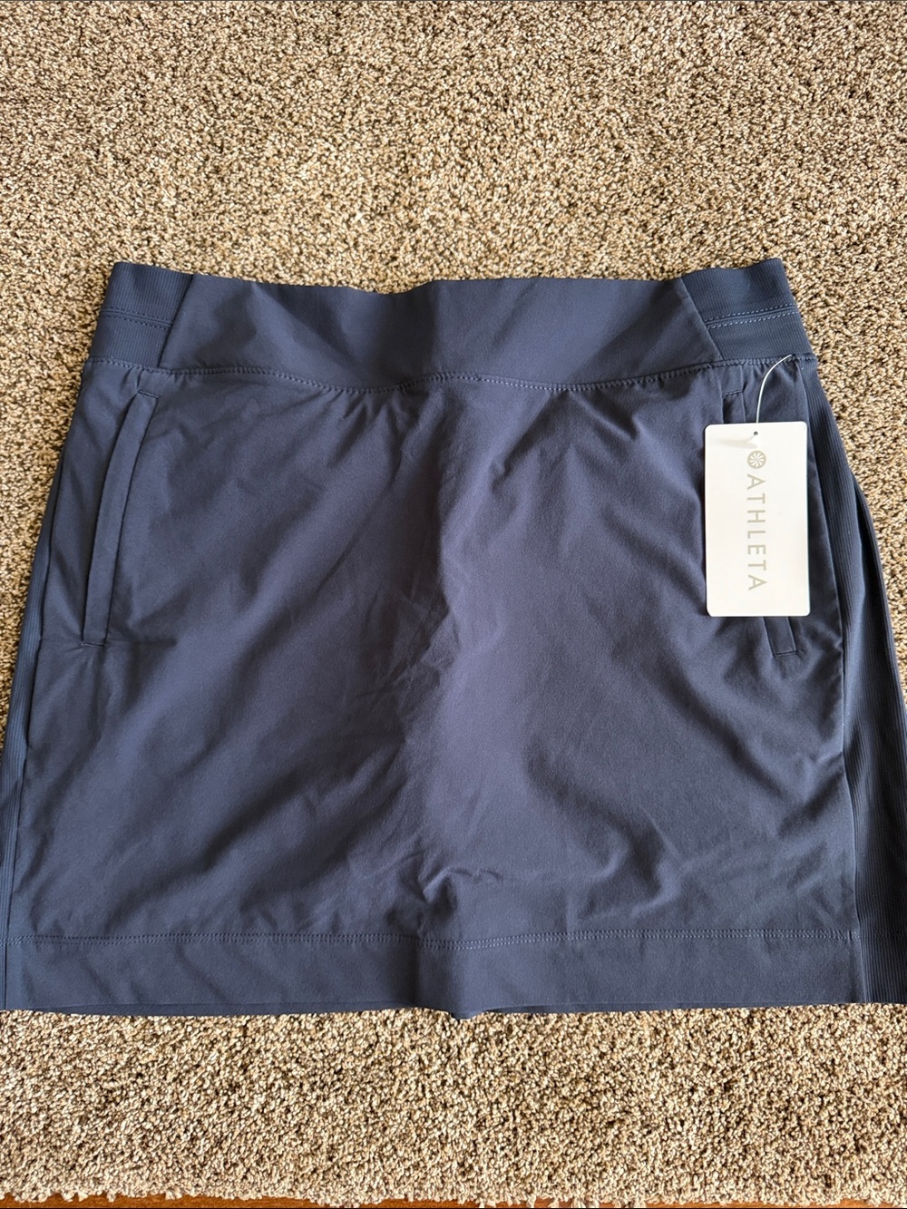 Athleta Navy Active Skort with Hidden Shorts